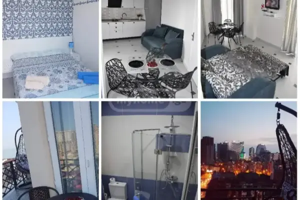 تاكايشفيلي | شقة 1+1 للبيع | 42 م² | الطابق 18 | 85000$