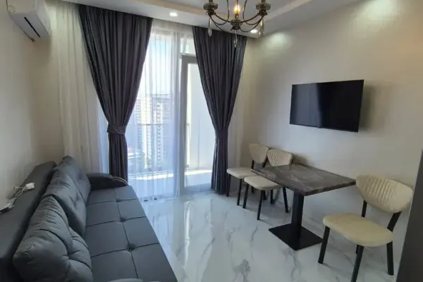Grigol Lortqifanishvili 24 | Kiralık 1+1 Daire | 38 m² | 18. Kat | 400$